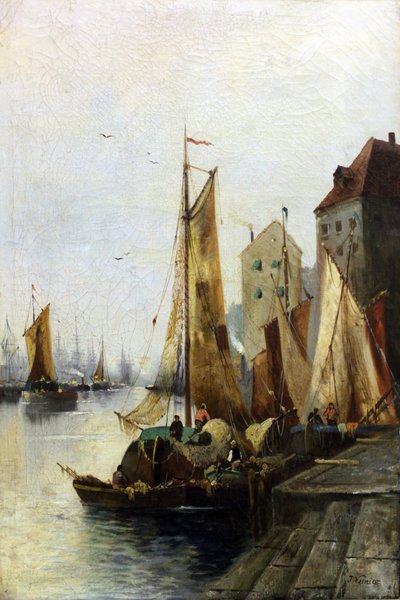 Haven van Le Havre door Jules Vernier